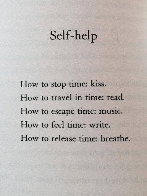 Self-help (Liste) aus Matt Haig "Reasons to Stay Alive"